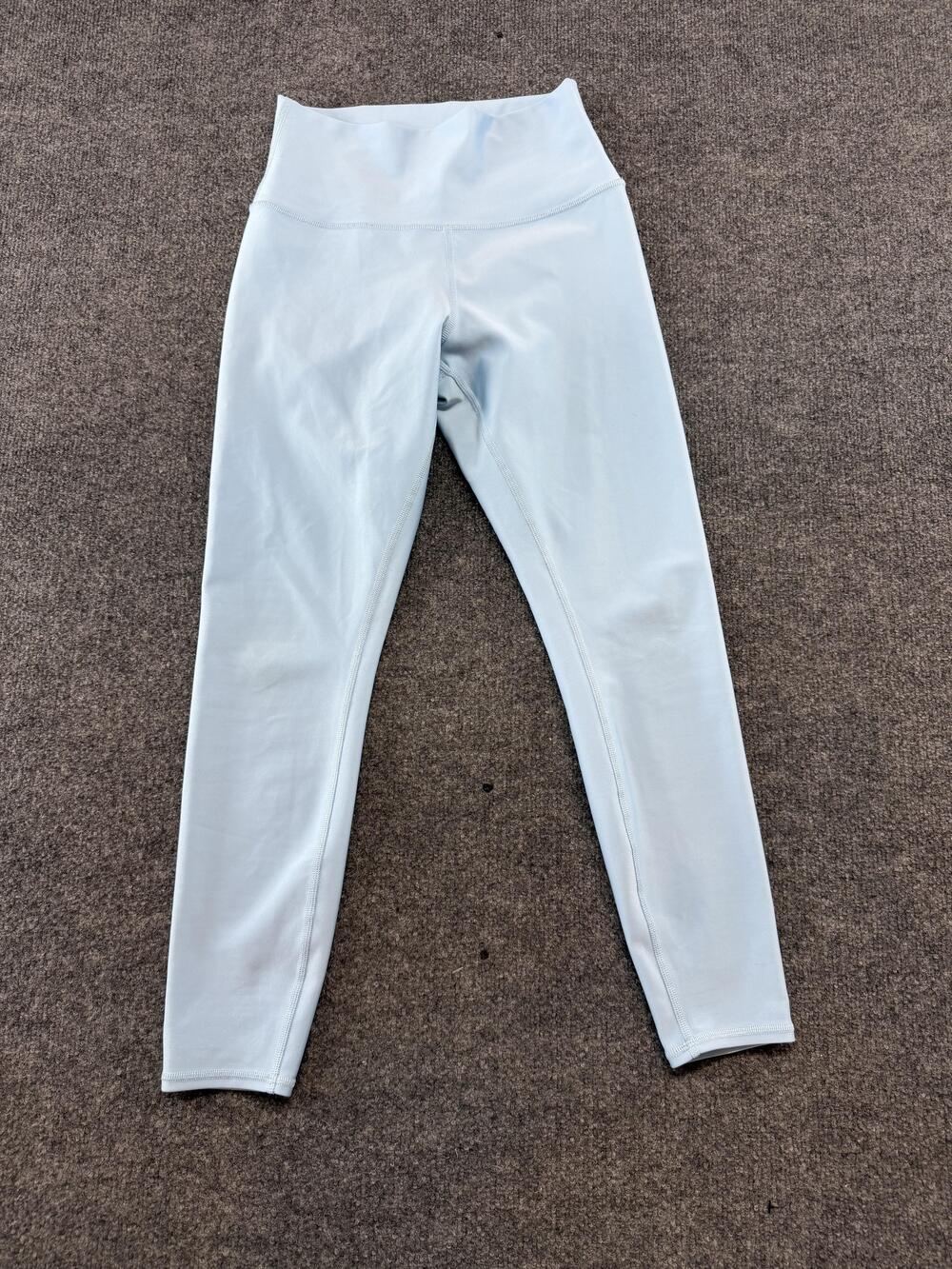 Alo Yoga Leggings Womens Medium Light Blue High Rise Ankle Yoga Gym Pants